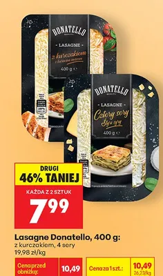 Lasagne Donatello z kurczakiem promocja w Biedronka