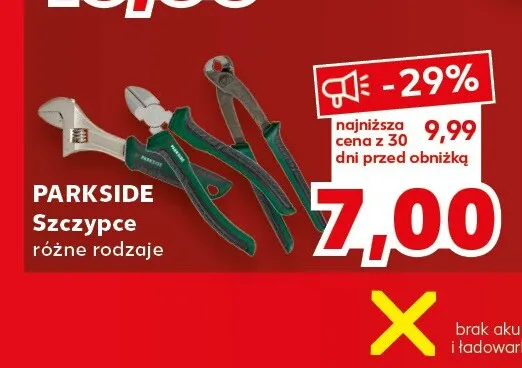 Szczypce Parkside promocja w Kaufland
