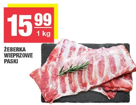 Żeberka wieprzowe paski promocja w SPAR