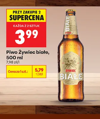 Piwo Żywiec Białe promocja w Biedronka
