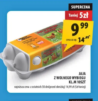Jajka kurze z wolnego wybiegu promocja w Arhelan
