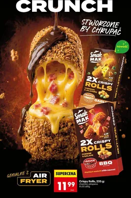 Przekąska Crispy Rolls Cheese & Salami Smak Mak promocja w Biedronka