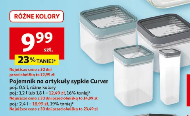 Pojemnik na artykuły sypkie Curver promocja w Auchan