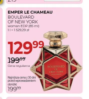 Woda perfumowana Boulevard of New York Emper Le Chameau promocja w Drogerie Jawa