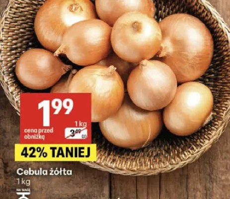 Cebula żółta promocja w Delikatesy Centrum
