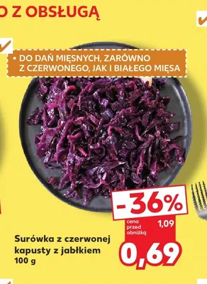 Surówka z czerwonej kapusty z jabłkiem promocja w Kaufland