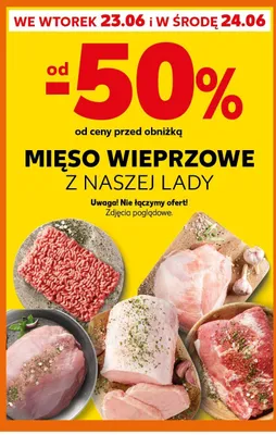 Mięso wieprzowe z naszej lady promocja w Kaufland