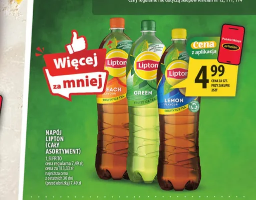 Napój Lipton Green Ice Tea promocja w Arhelan