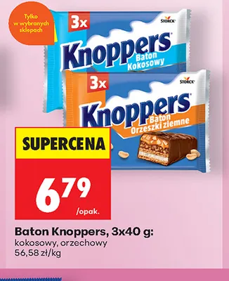 Baton Knoppers orzechowy 3-pak promocja w Biedronka