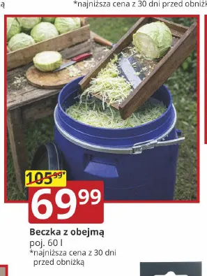 Beczka z obejmą 60 l promocja w Prymus AGD