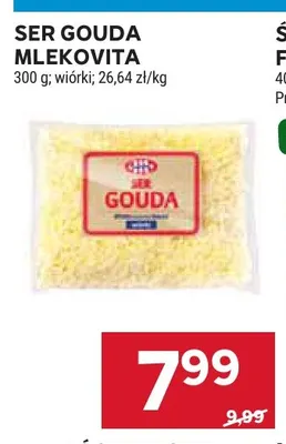 Ser gouda wiórki Mlekovita promocja w Stokrotka