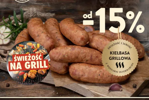 Kiełbasa grillowa z wędzarni Intermarché promocja w Intermarche