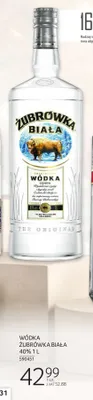 Wódka Żubrówka Biała 40% 1L promocja w Selgros