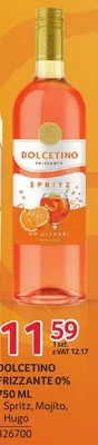 Wino DOLCETINO FRIZZANTE 0% 750 ML promocja w Selgros