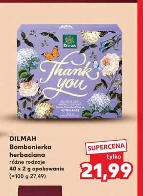 Bombonierka herbaciana Dilmah promocja w Kaufland