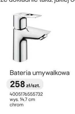 Bateria umywalkowa Grohe Start Loop 2020 promocja w Castorama
