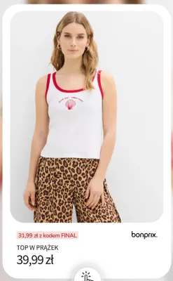 Top w prążek Bonprix promocja w bonprix
