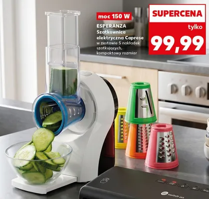 Szatkownica elektryczna Esperanza Caprese promocja w Kaufland