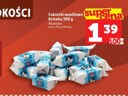Cukierki waniliowe Krówka Milanówek promocja w TOPAZ