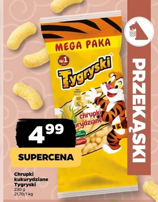 Chrupki kukurydziane Tygryski promocja w Netto