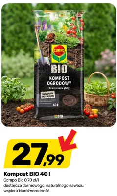Kompost ogrodowy BIO Compo promocja w Bricomarche