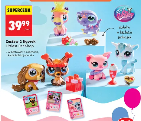 Zestaw 2 figurek Littlest Pet Shop promocja w Biedronka