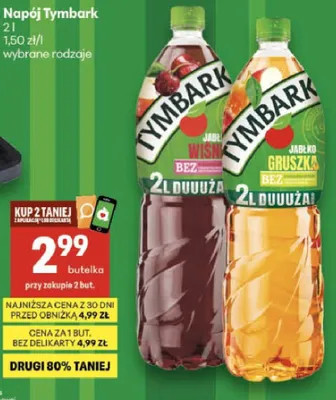 Napój Tymbark promocja w Delikatesy Centrum