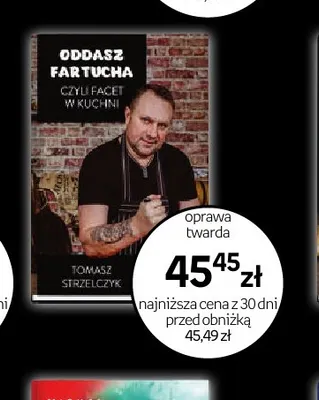 Książka Oddasz fartucha czyli facet w kuchni Tomasz Strzelczyk promocja w Empik