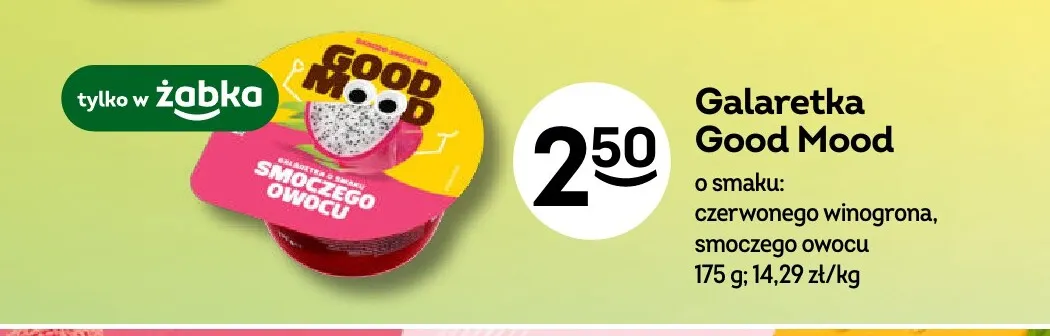 Galaretka Good Mood o smaku smoczego owocu promocja w Żabka