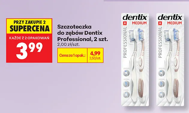 Szczoteczka do zębów Dentix Professional promocja w Biedronka