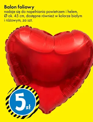 Balon foliowy Ø ok. 45 cm promocja w Tedi