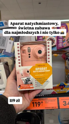 Aparat natychmiastowy z fleszem promocja w Biedronka