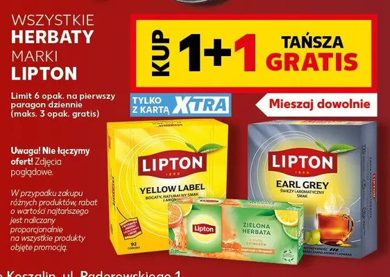 Herbaty marki Lipton promocja w Kaufland