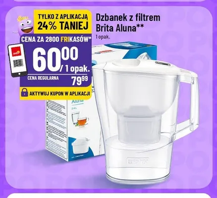 Dzbanek z filtrem Brita Aluna promocja w POLOmarket