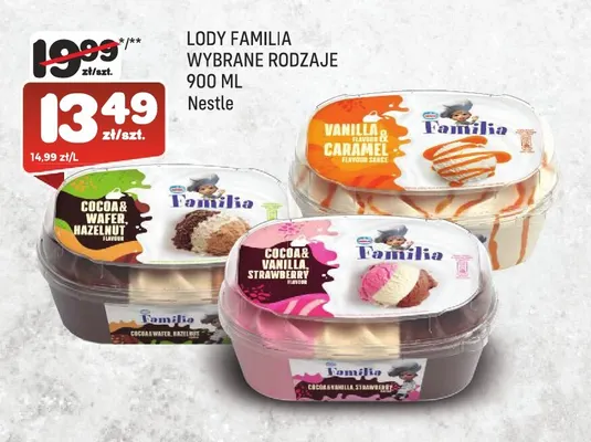Lody Familia Nestlé promocja w Społem Praga