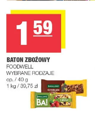Baton zbożowy BA! Czekolada promocja w SPAR