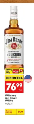 Whiskey Jim Beam White promocja w Biedronka