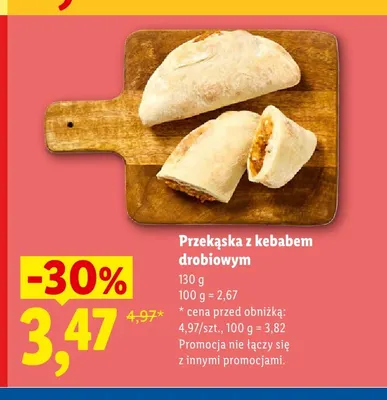 Przekąska z kebabem drobiowym promocja w Lidl