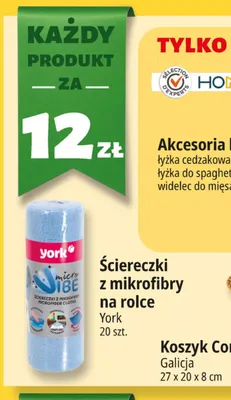 Ściereczki z mikrofibry na rolce York promocja w Leclerc
