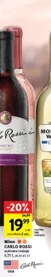Wino czerwone Carlo Rossi promocja w Intermarche