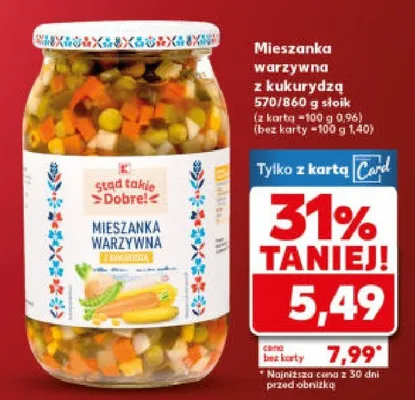 Mieszanka warzywna z kukurydzą promocja w Kaufland