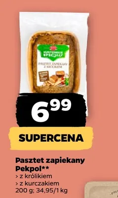 Pasztet zapiekany z kurczakiem Pekpol promocja w Netto