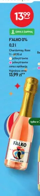 Wino bezalkoholowe musujące F'alko Chardonnay promocja w Żabka