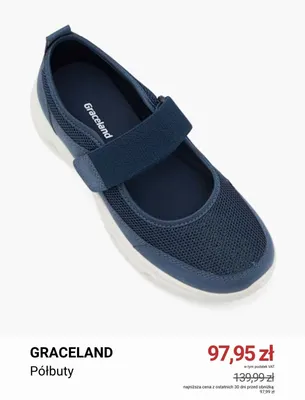 Półbuty damskie Graceland promocja w Deichmann