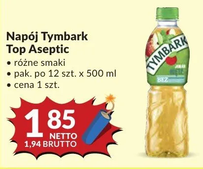 Napój Tymbark Top Aseptic promocja w Makro