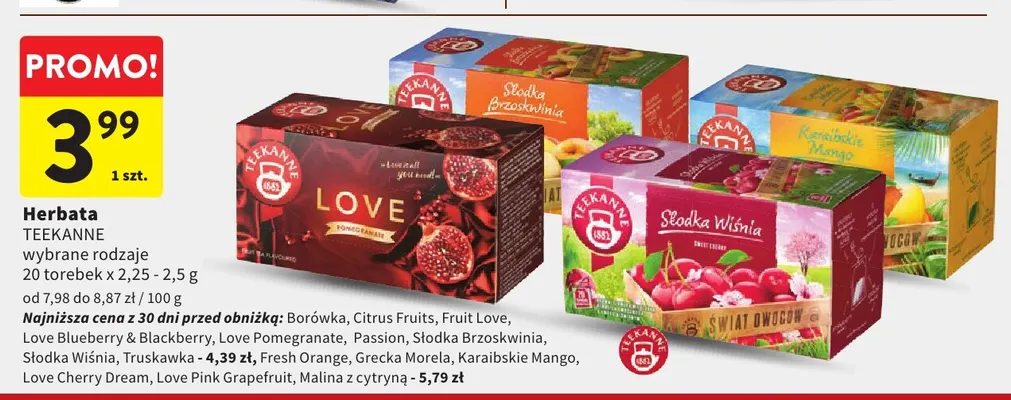 Herbata Teekanne Karaibskie Mango promocja w Intermarche