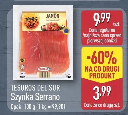 Szynka Serrano promocja w Aldi