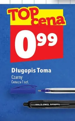 Długopis Toma Czarny promocja w TOPAZ