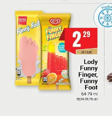 Lody Funny Finger promocja w Premium Nasz Sklep