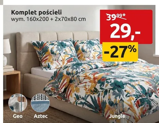 Komplet pościeli 160x200cm + 2x70x80cm promocja w Black Red White
